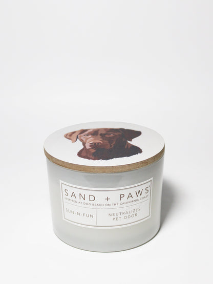 Sand + Paws Sun-n-Fun 12 oz scented candle