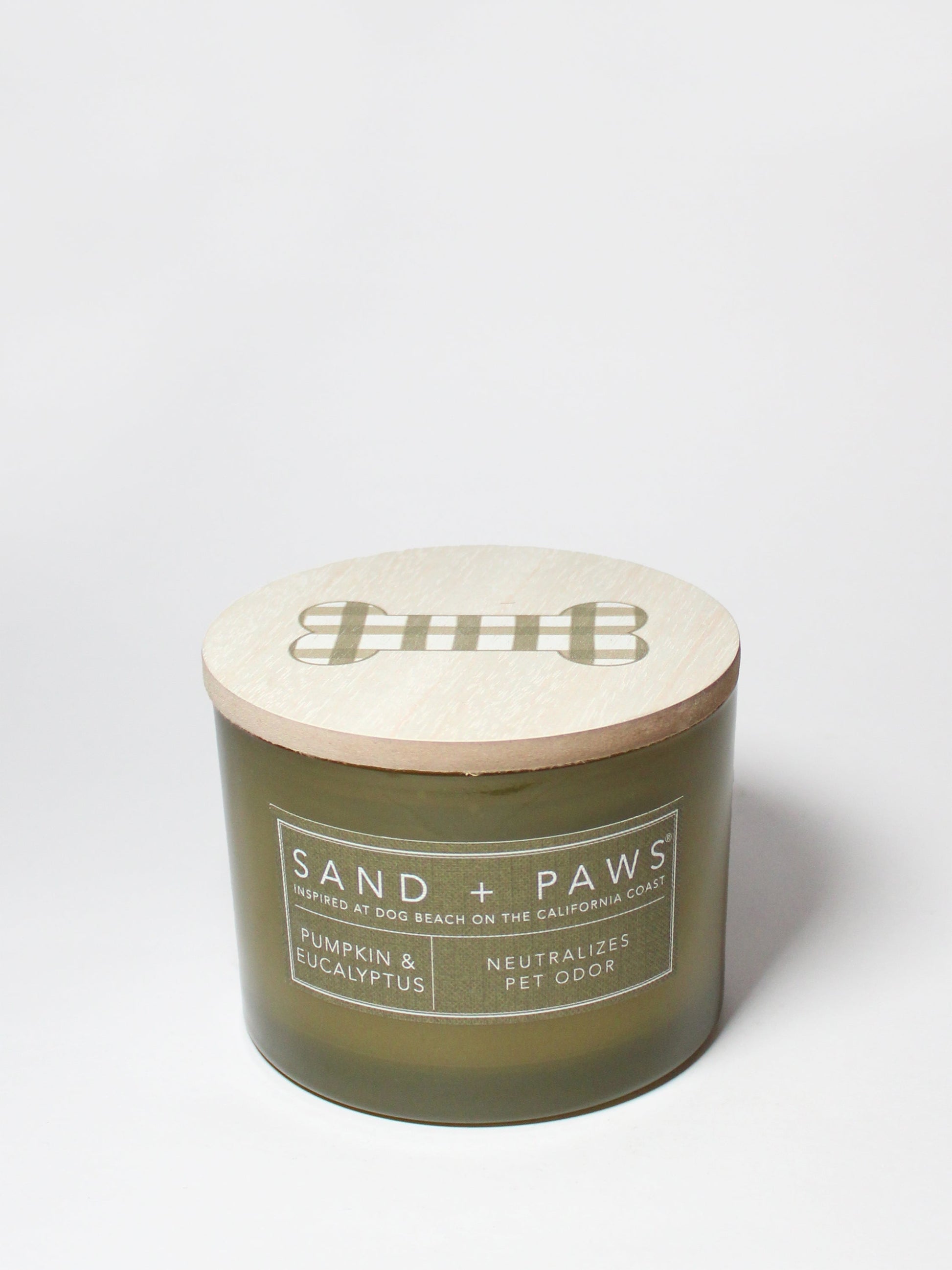 Sand + Paws Pumpkin & Eucalyptus 12 oz scented candle
